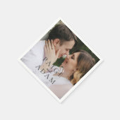 Modern Photo Editorial Wedding スタンダードカクテルナプキン (角)