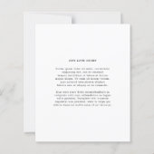 Modern Photo Editorial Wedding Save the Date (裏面)