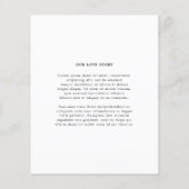 Modern Photo Editorial Wedding Save the Date チラシ (裏面)