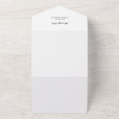 Modern  Photo Elegant Customized Wedding  All In O オールインワン招待状 (外側)