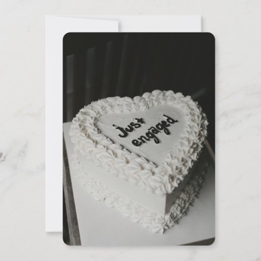 Modern Photo Engagement Ceremony Invitation 招待状 (裏面)