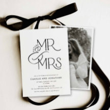 Modern Photo Engagement Invitation