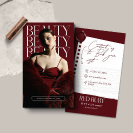 Modern Photo Fashion Business Card 名刺