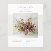 Modern Photo Floral Small Business Marketing  チラシ (正面)