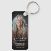 Modern Photo Forever in our Hearts Memorial キーホルダー (裏面)