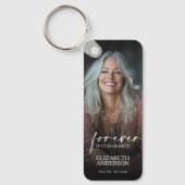 Modern Photo Forever in our Hearts Memorial キーホルダー (正面)