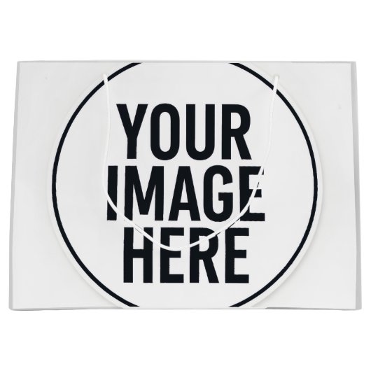 Modern Photo Frame Paper Shopping Bag ラージペーパーバッグ (正面)