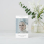 Modern Photo Funeral Prayer Card 名刺 (スタンド正面)