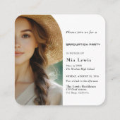 Modern Photo Grad Party  エンクロージャーカード (裏面)
