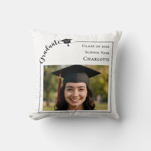 Modern photo Graduate クッション (正面)