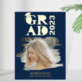 Modern  Photo Graduate High School Frame  箔ポスター