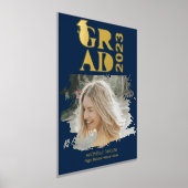 Modern  Photo Graduate High School Frame  箔ポスター (レイダウン)