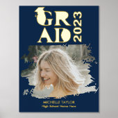 Modern  Photo Graduate High School Frame  箔ポスター (正面)