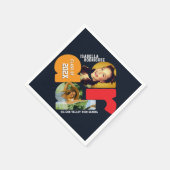 Modern Photo Graduation スタンダードカクテルナプキン (角)