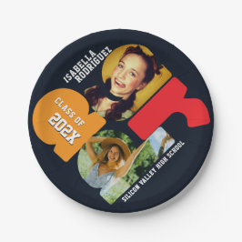 Modern Photo Graduation ペーパープレート