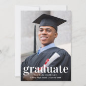 Modern Photo Graduation 案内状 (正面)