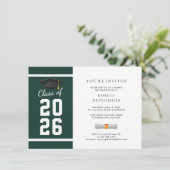 Modern Photo Graduation 2026 Party 招待状 (スタンド正面)