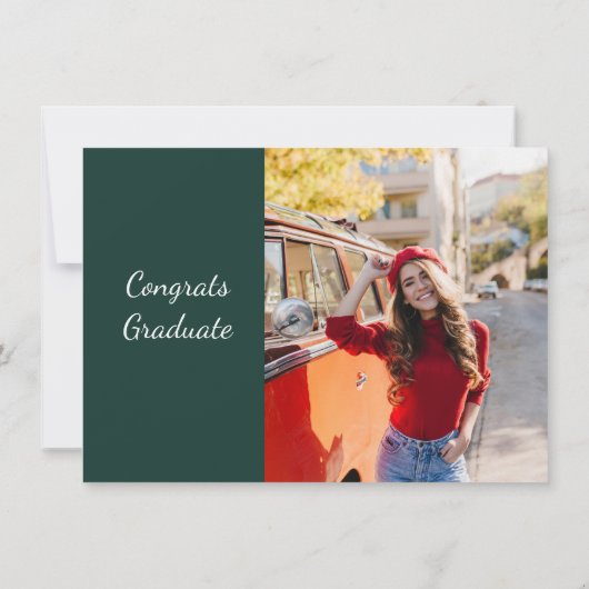 Modern Photo Graduation 2026 Party 招待状 (裏面)