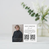 Modern Photo Graduation Announcement Card 名刺 (スタンド正面)