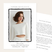 Modern Photo Graduation Announcement Class of 2026 案内状