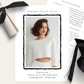 Modern Photo Graduation Announcement Class of 2026 案内状