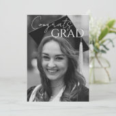 Modern Photo Graduation Announcement/Party 招待状 (スタンド正面)