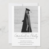 Modern Photo Graduation Announcement/Party 招待状 (裏面)