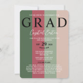 Modern Photo Graduation Class of 2026 招待状 (裏面)