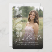 Modern Photo Graduation Invitation 招待状 (正面)