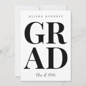 Modern Photo Graduation Invitation 招待状 (正面)