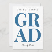 Modern Photo Graduation Invitation 招待状 (正面)