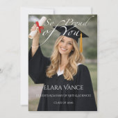 Modern Photo Graduation, Minimal Editorial 案内状 (正面)