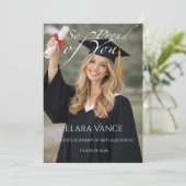 Modern Photo Graduation, Minimal Editorial 案内状 (スタンド正面)