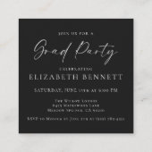 Modern Photo Graduation Party エンクロージャーカード (裏面)