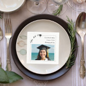 Modern photo Graduation Party スタンダードカクテルナプキン