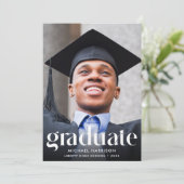 Modern Photo Graduation Party 招待状 (スタンド正面)