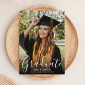 Modern Photo Graduation Party 招待状