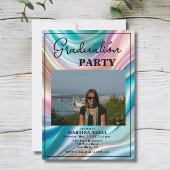 Modern Photo Graduation Party Invitation 招待状