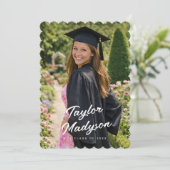 Modern Photo Graduation Party Invite Announcement 招待状 (スタンド正面)