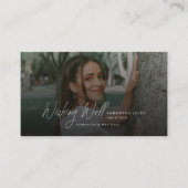 Modern Photo Graduation QR Code Wishing Well エンクロージャーカード (正面)