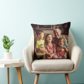 Modern Photo Grandpa Script Heart Throw Pillow クッション (椅子)
