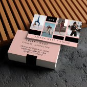 Modern Photo Grid Personal Trainer Fitness Coach 名刺