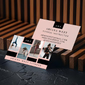Modern Photo Grid Personal Trainer Fitness Coach 名刺