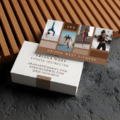 Modern Photo Grid Personal Trainer Fitness Coach 名刺