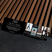 Modern Photo Grid Personal Trainer Fitness Coach 名刺