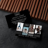 Modern Photo Grid Personal Trainer Fitness Coach 名刺