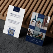 Modern Photo Grid Personal Trainer Fitness Coach 名刺