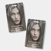 Modern Photo Hair Makeup Artist バッジ (正面＆裏面)