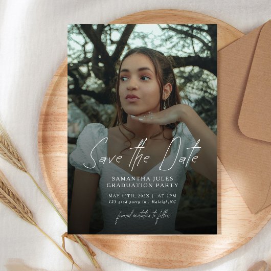 Modern Photo High School Graduation セーブザデート