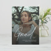 Modern Photo High School Graduation Announcement  案内状 (スタンド正面)